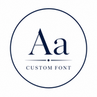 Engraving custom font