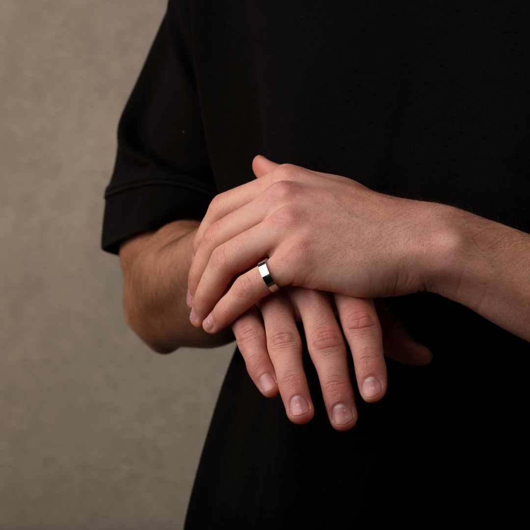 Silver Minimalistic Band Ring 5MM