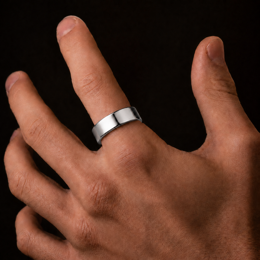 Silver Minimalistic Band Ring 5MM
