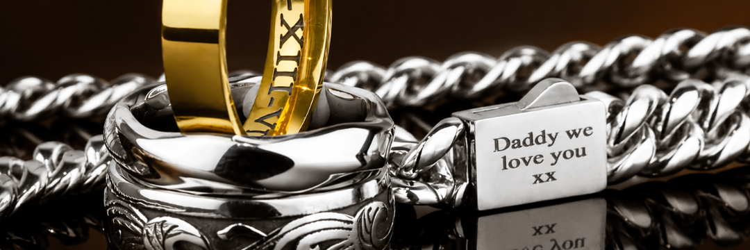 Mens Engraved jewellery