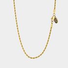 Gold Rope Chain Necklace 3MM