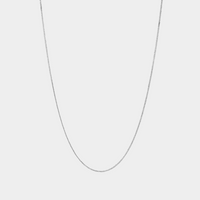 925 Italian Silver 1mm Curb Necklace