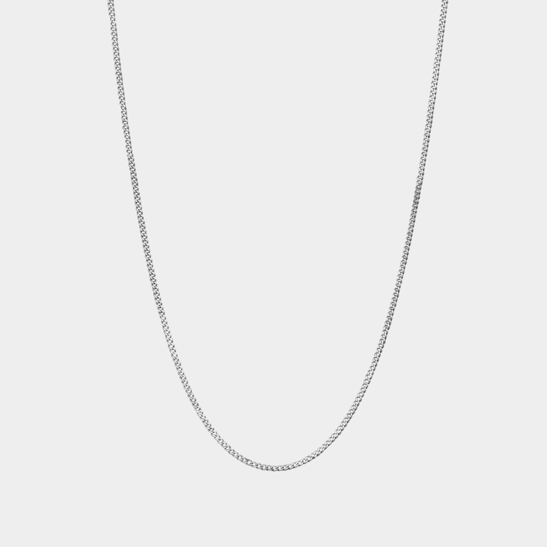 925 Italian Silver 1.8mm Curb Necklace