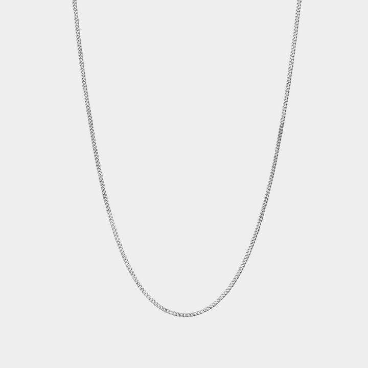 925 Italian Silver 1.8mm Curb Necklace