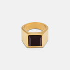 Gold Brazilian Stone Signet Ring