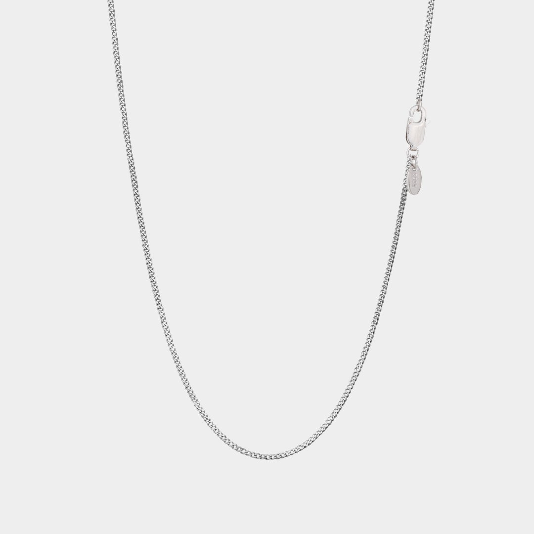 925 Italian Silver 1.8mm Curb Necklace