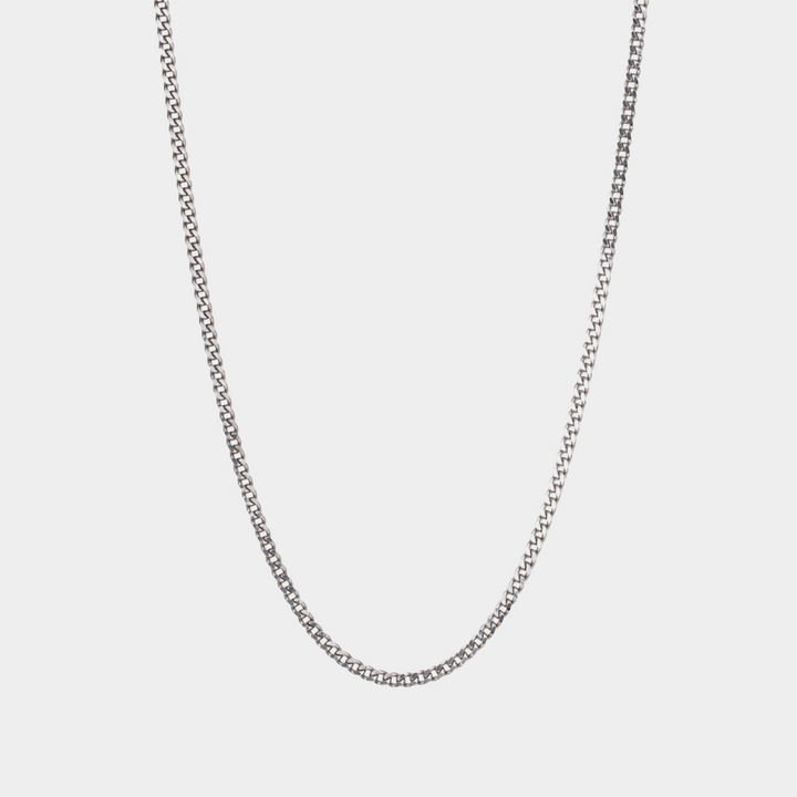 925 Italian Silver 2.5mm Curb Necklace