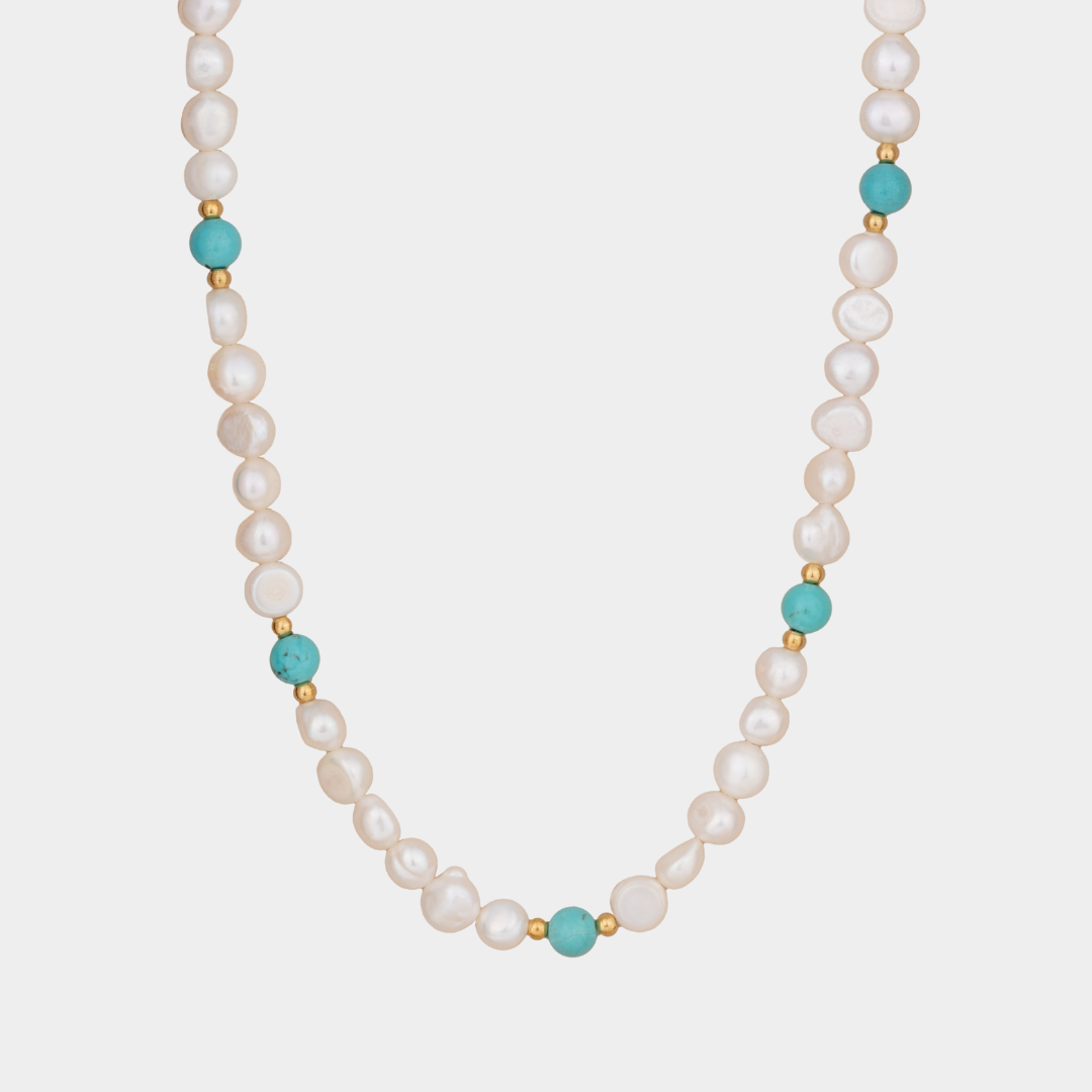 Turquoise Pearls Necklaces