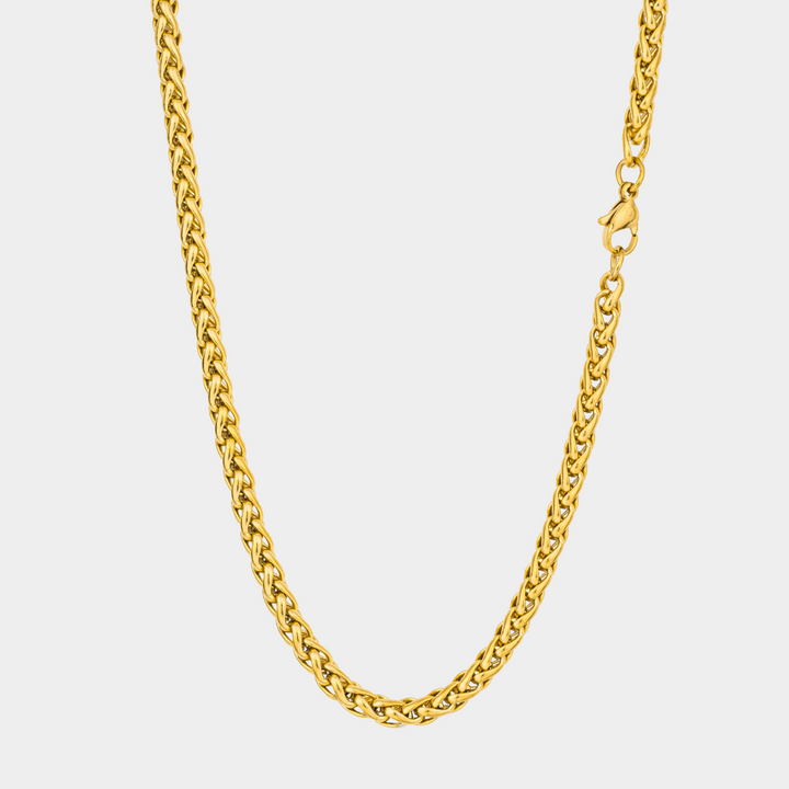 5mm Wheat Chain Necklace Gold