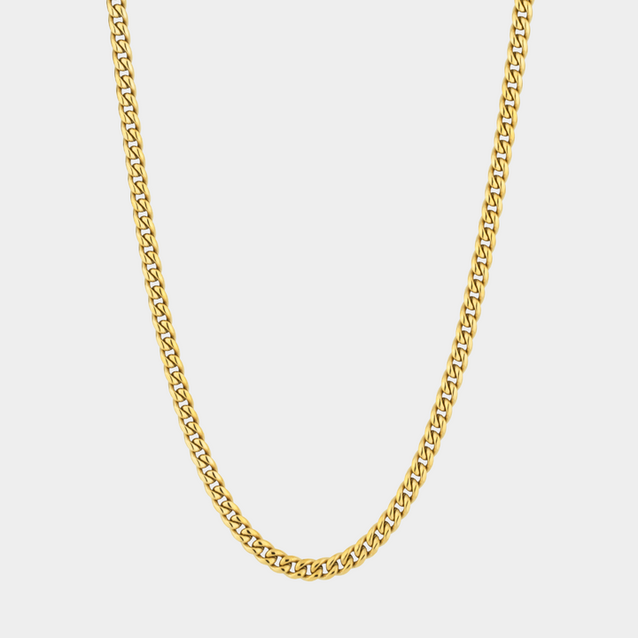 Gold Cuban Chain Necklace 5MM