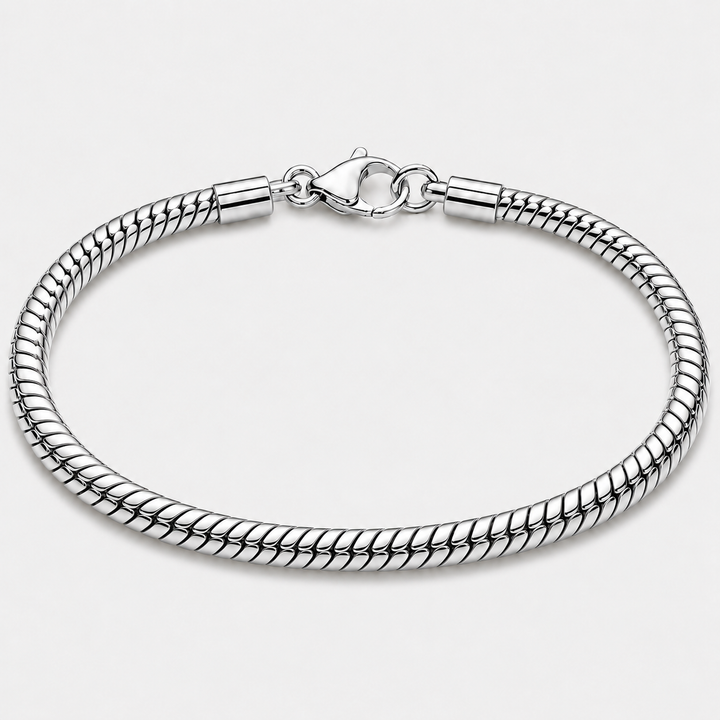Silver Snake Bracelet – 5mm Round