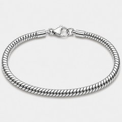 Silver Snake Bracelet – 5mm Round