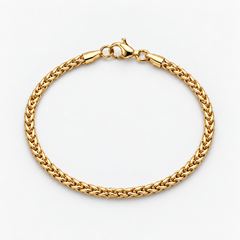 Gold Wheat Bracelet - 3mm