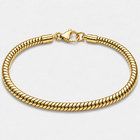 Gold Snake Bracelet – 5mm Round