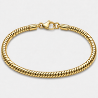 Gold Snake Bracelet – 5mm Round