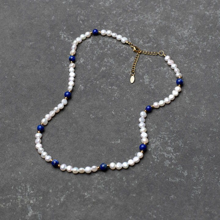 Lapis Lazuli - Genuine Pearls Necklaces