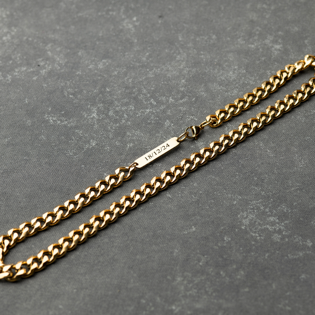 Gold Cuban Chain Necklace 11MM