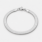 Silver Flat Herringbone Bracelet – 5mm