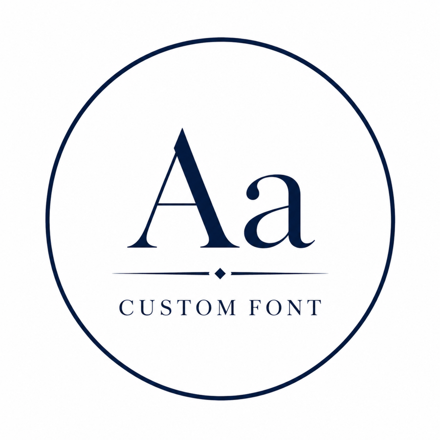 Engraving custom font