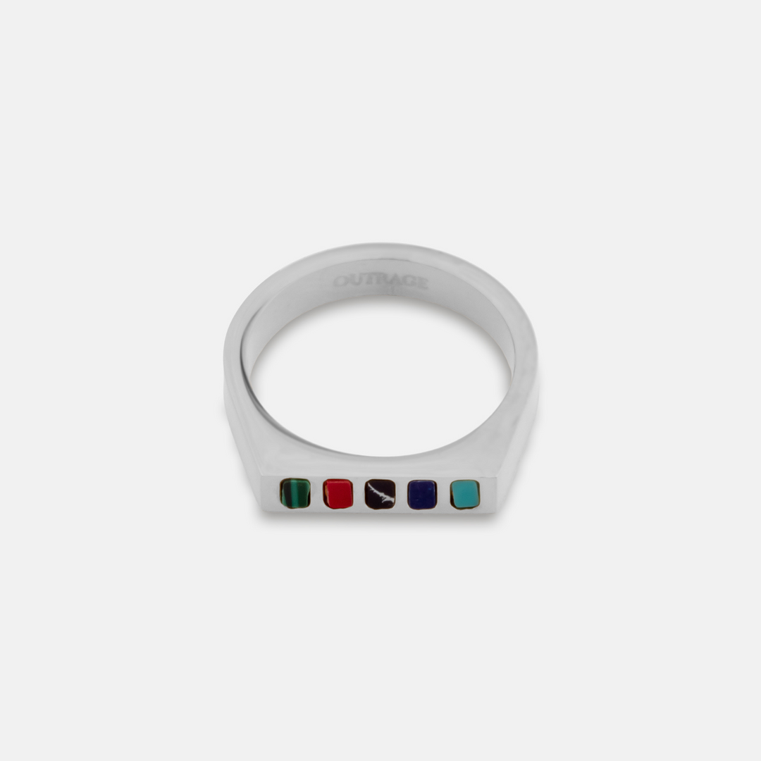 Silver Mayfair Signet Ring on a white background