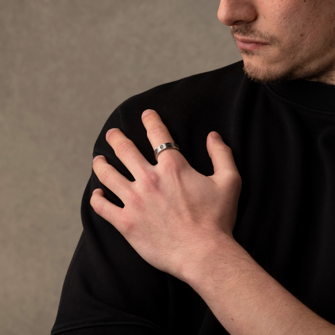 Silver Freedom Band Ring 6MM