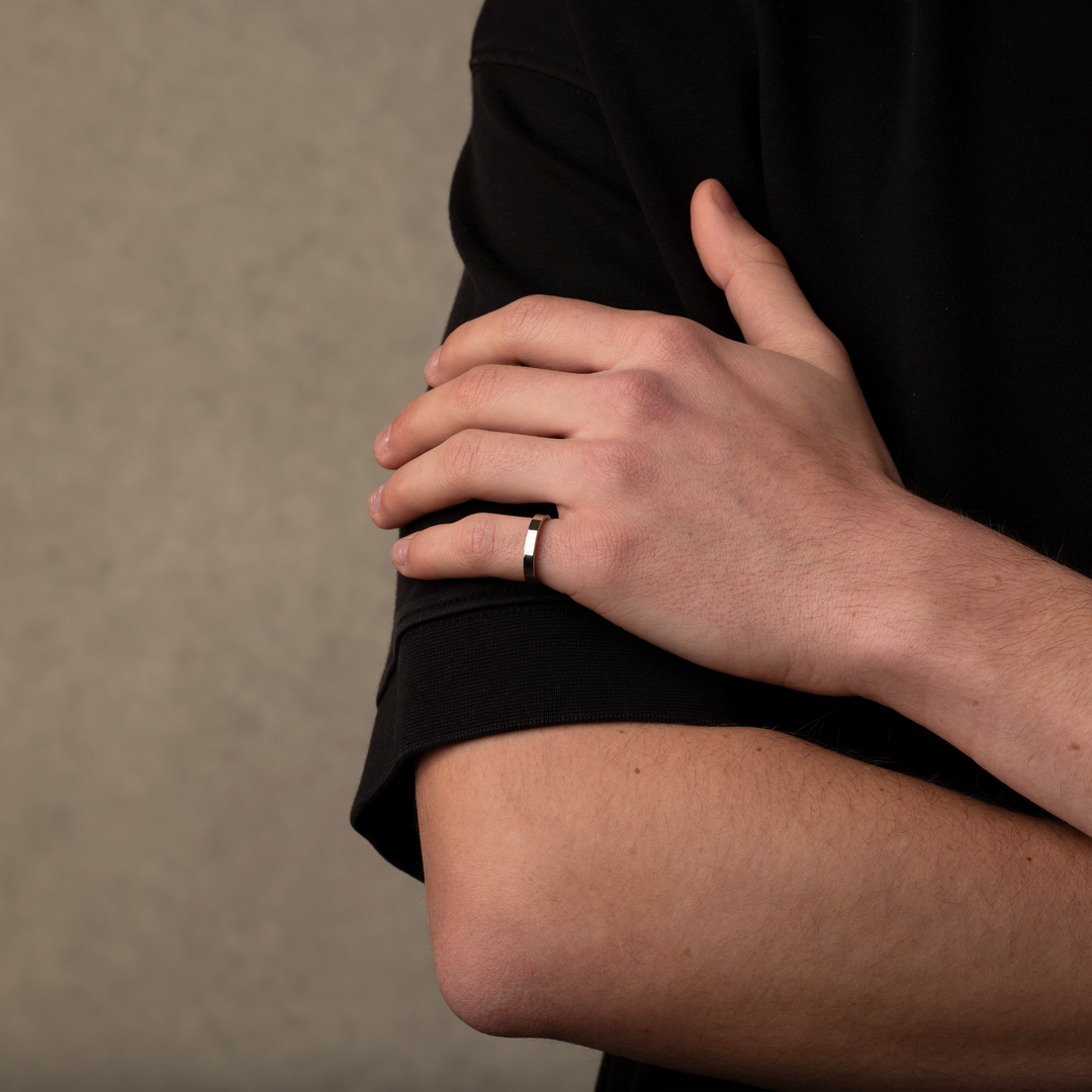 Silver Minimalistic Band Ring 3MM