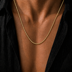 Gold Square Box Chain Necklace - 3mm