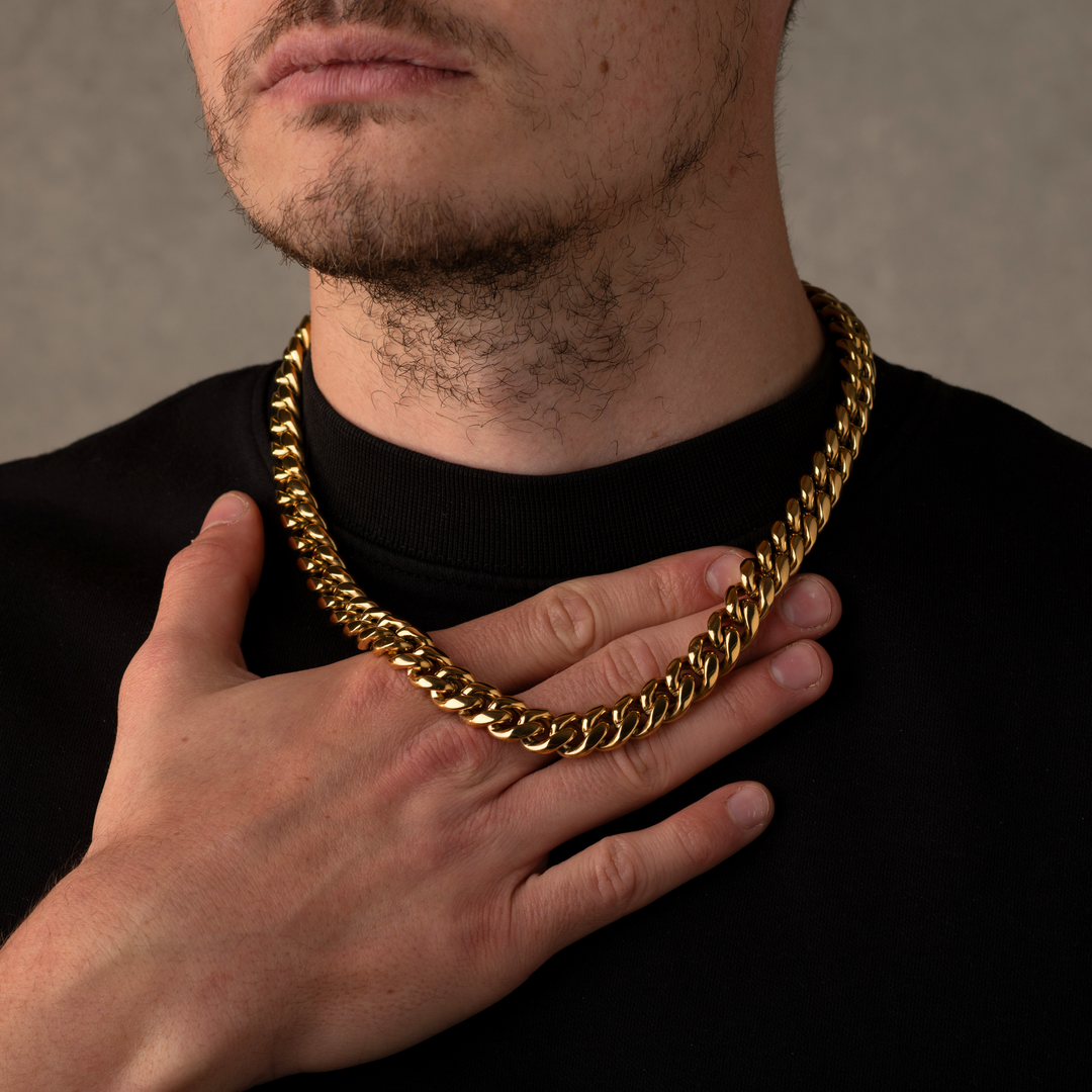Gold Cuban Chain Necklace 10MM