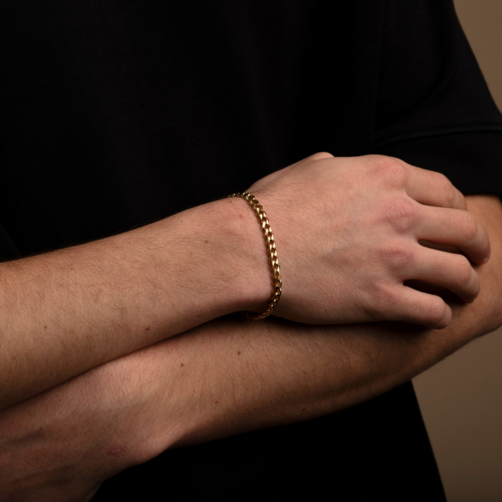 Gold Cuban Chain Bracelet 5MM