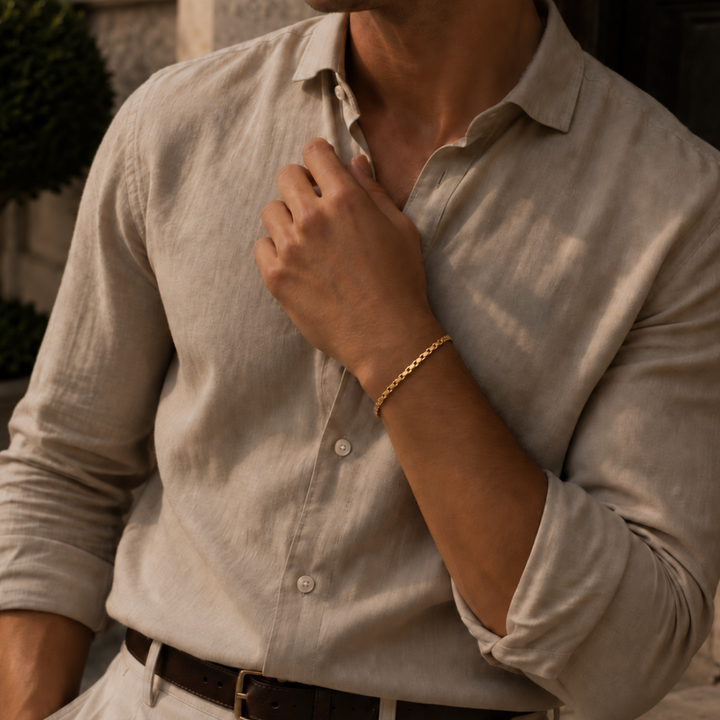 Gold Box Chain Bracelet - 3mm