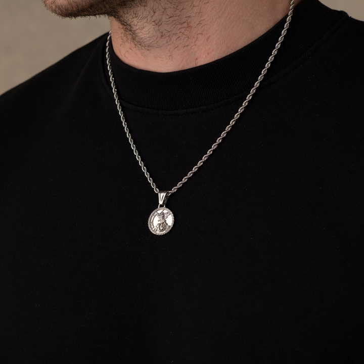 Silver St Micheals Pendant
