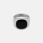 Silver Onyx Stone 20MM Signet Ring