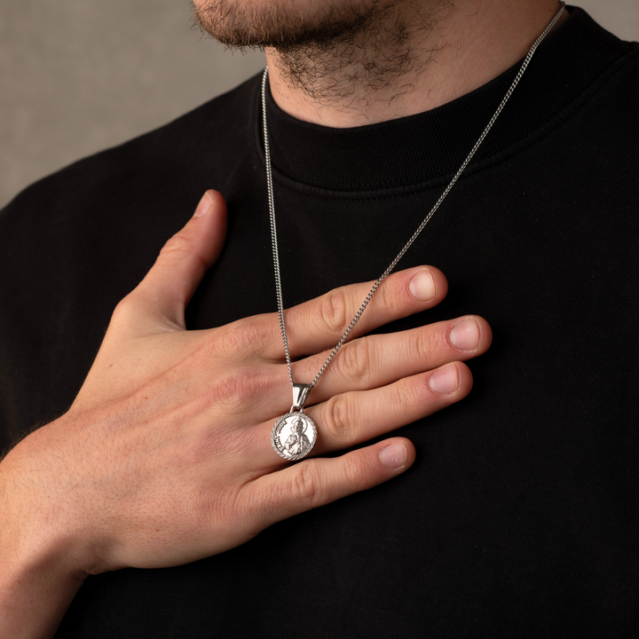 Silver St Jude Necklace Pendant