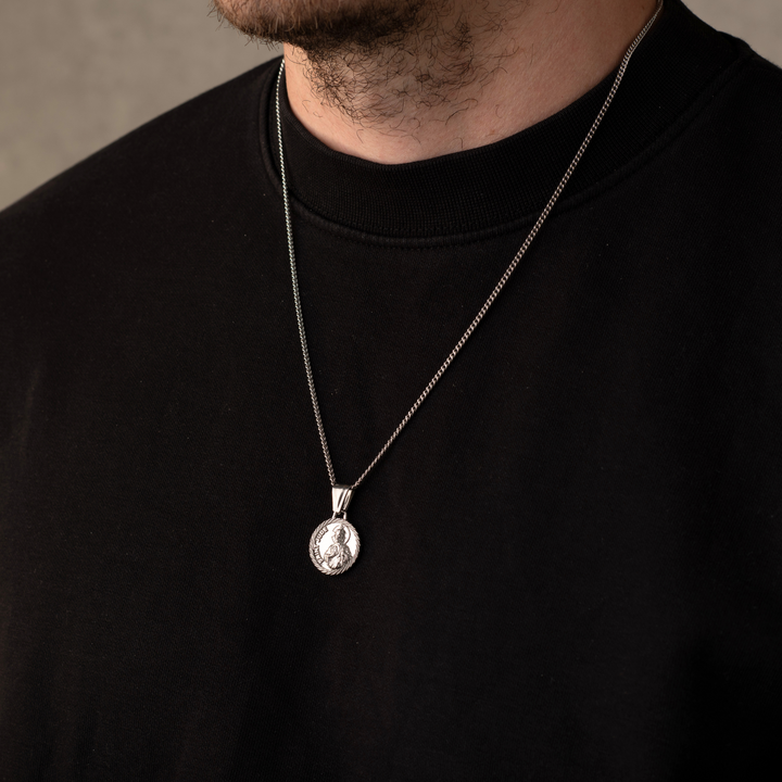 Silver St Jude Necklace Pendant