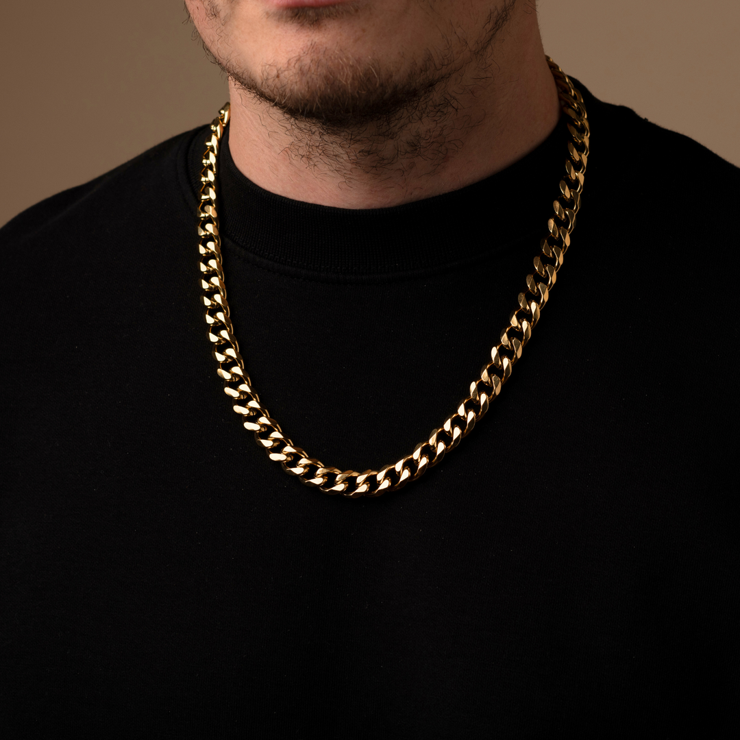 Gold Cuban Chain Necklace 11MM