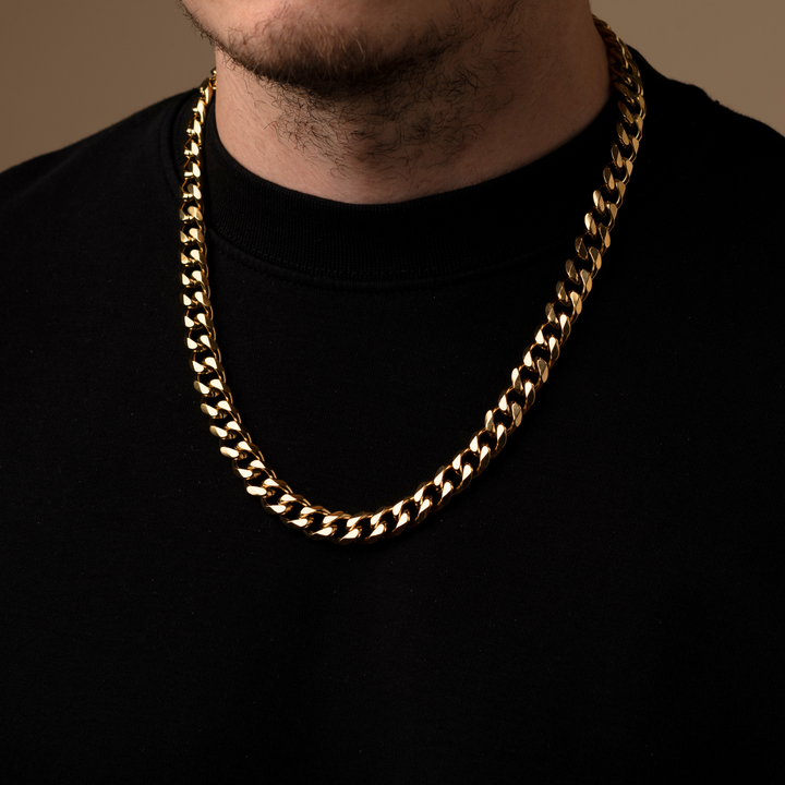 Gold Cuban Chain Necklace 11MM