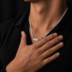 Silver Herringbone Chain Necklace – 5mm