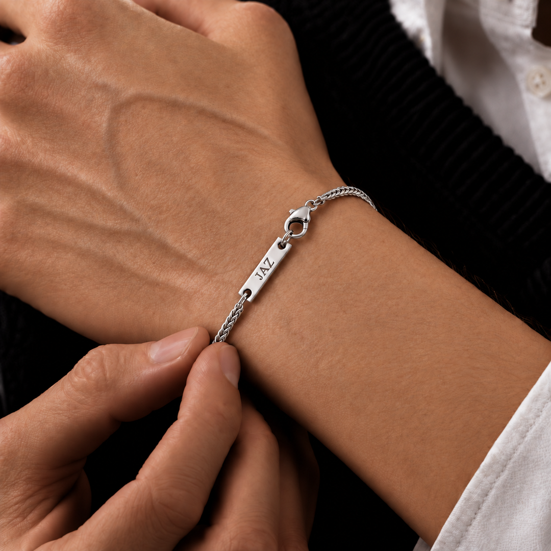 Silver Wheat Bracelet - 3mm