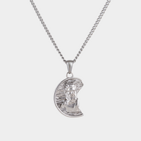 Silver Irregular Zeus Necklace Pendant