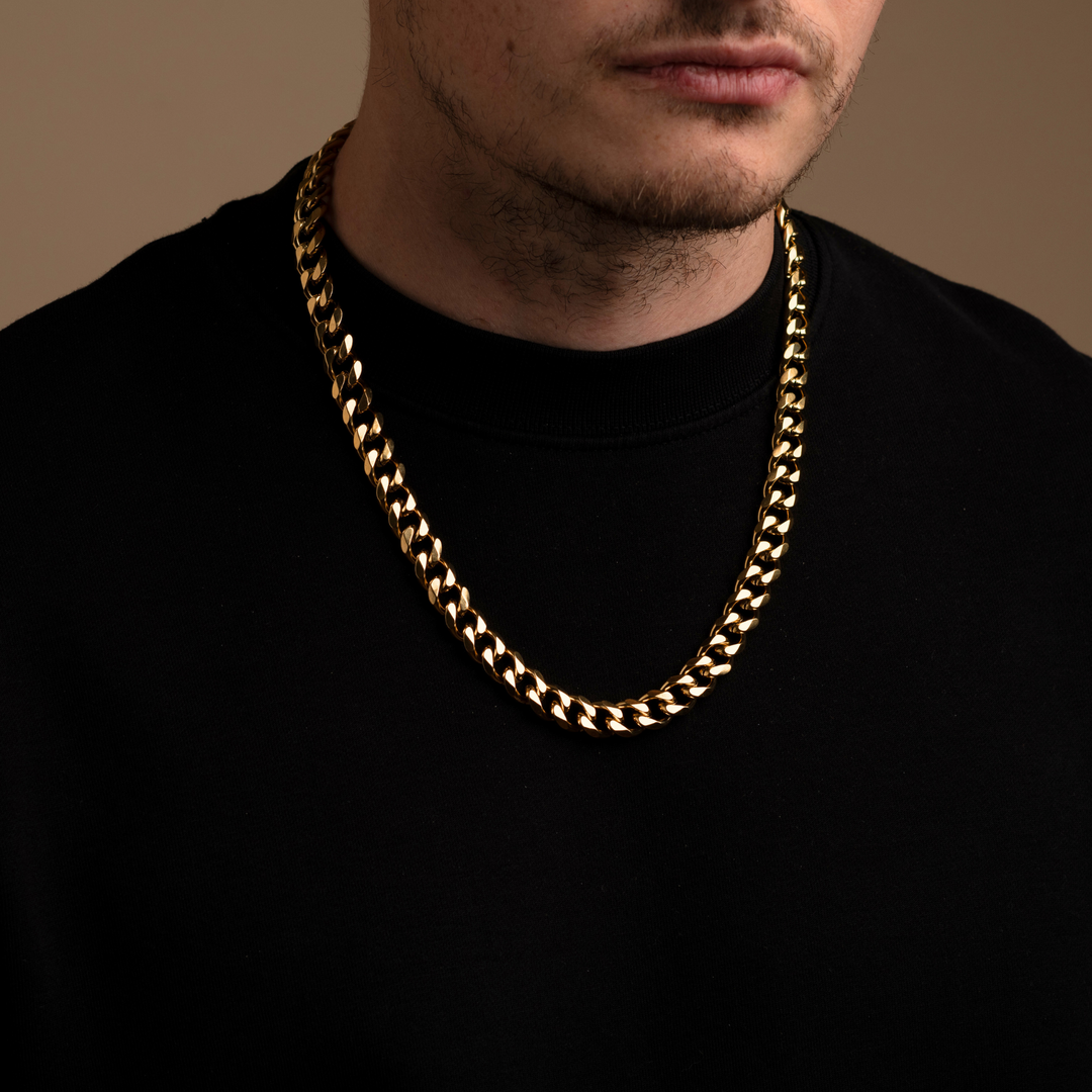 Gold Cuban Chain Necklace 11MM