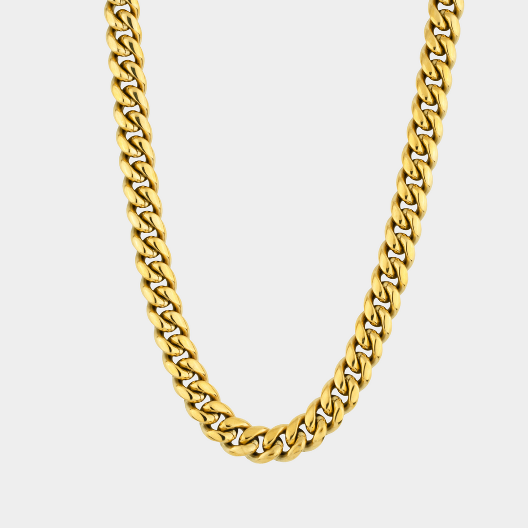 Gold Cuban Chain Necklace 12MM