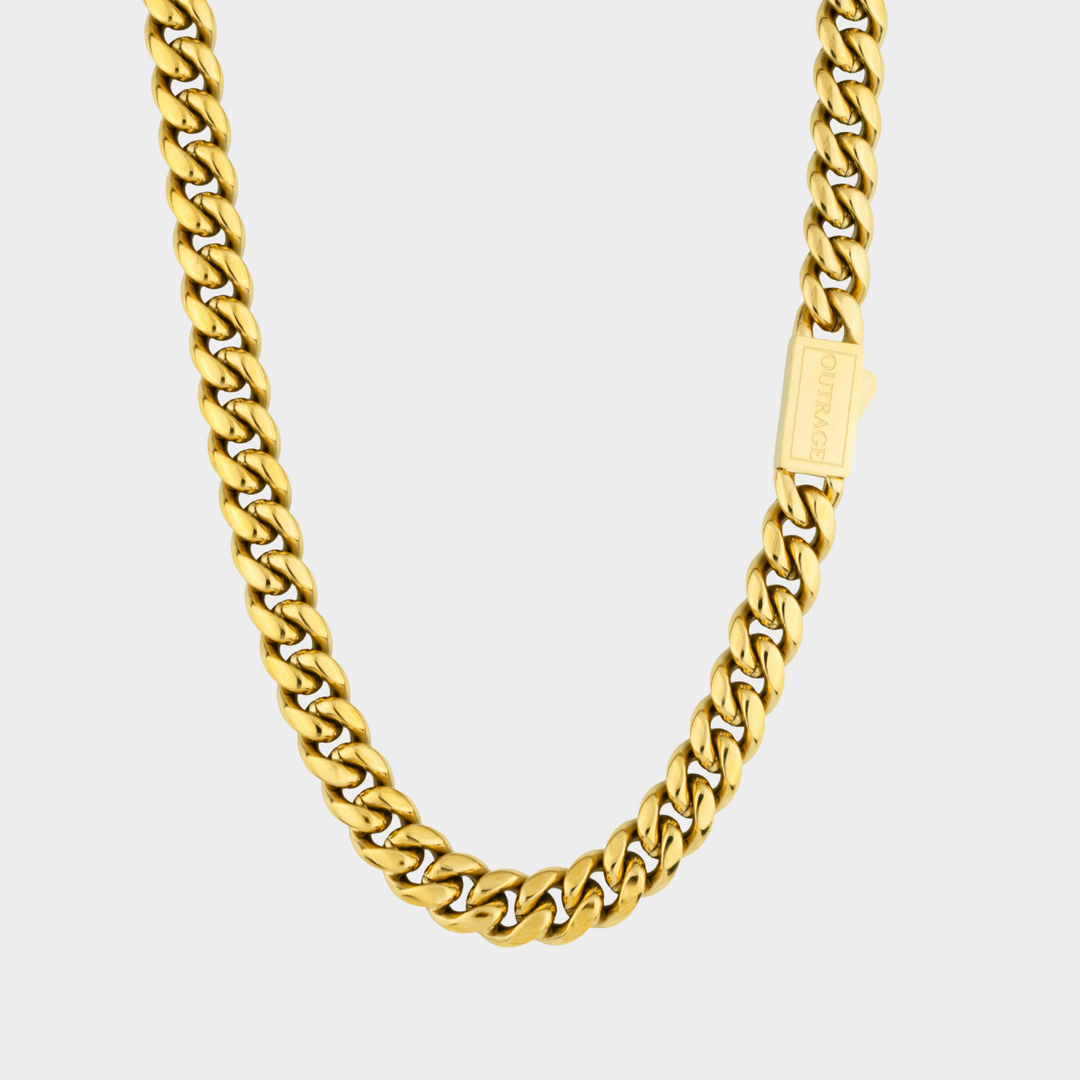 Gold Cuban Chain Necklace 12MM