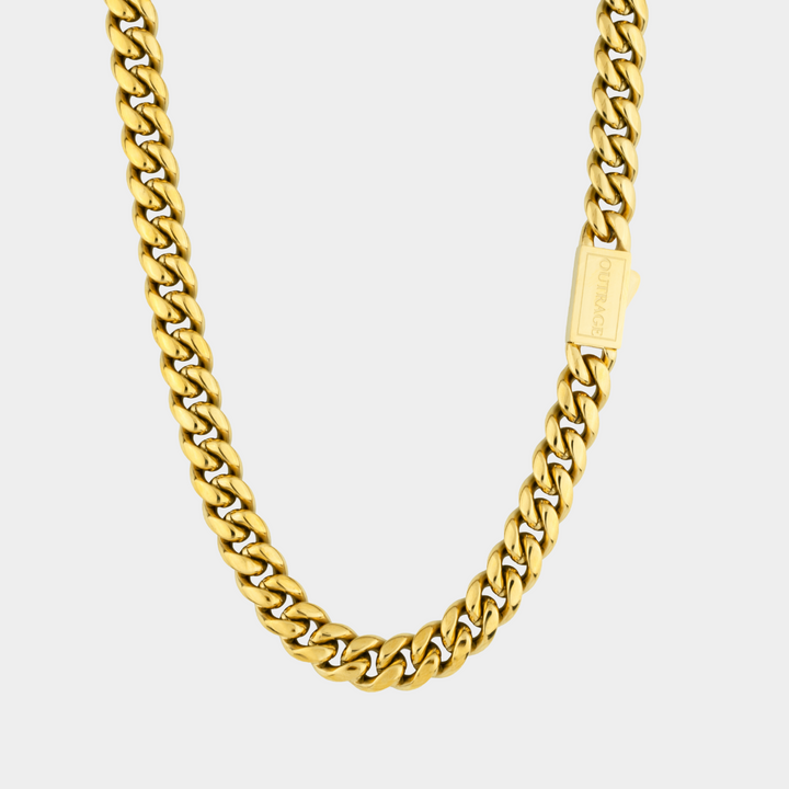 Gold Cuban Chain Necklace 12MM
