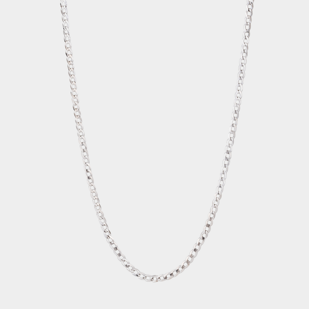 925 Italian Silver 3mm Cuban Necklace