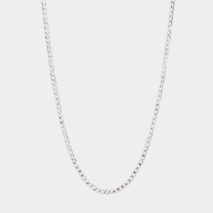 925 Italian Silver 3mm Cuban Necklace