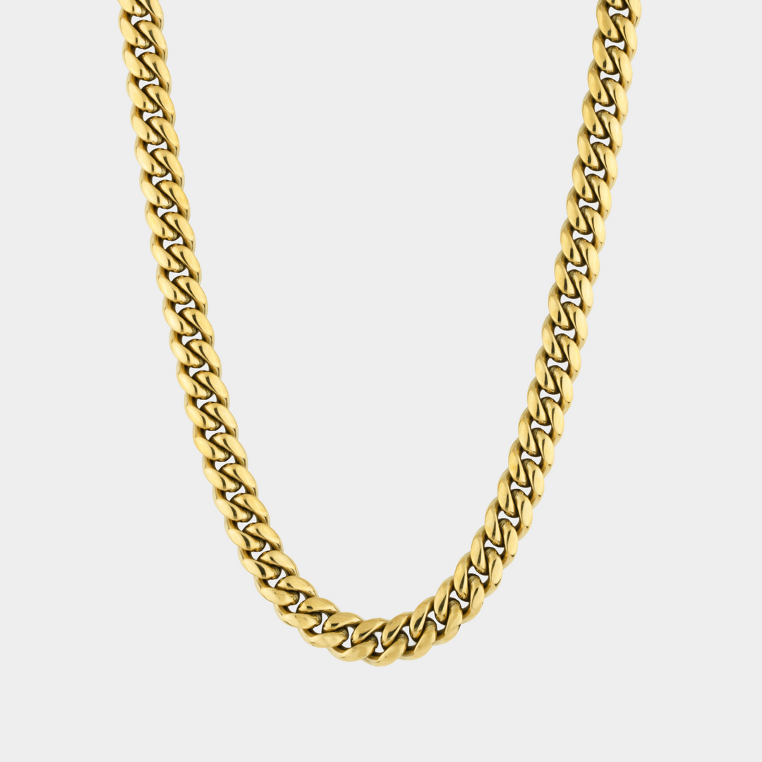 Gold Cuban Chain Necklace 10MM