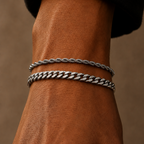 Silver Rope Chain Bracelet 2MM