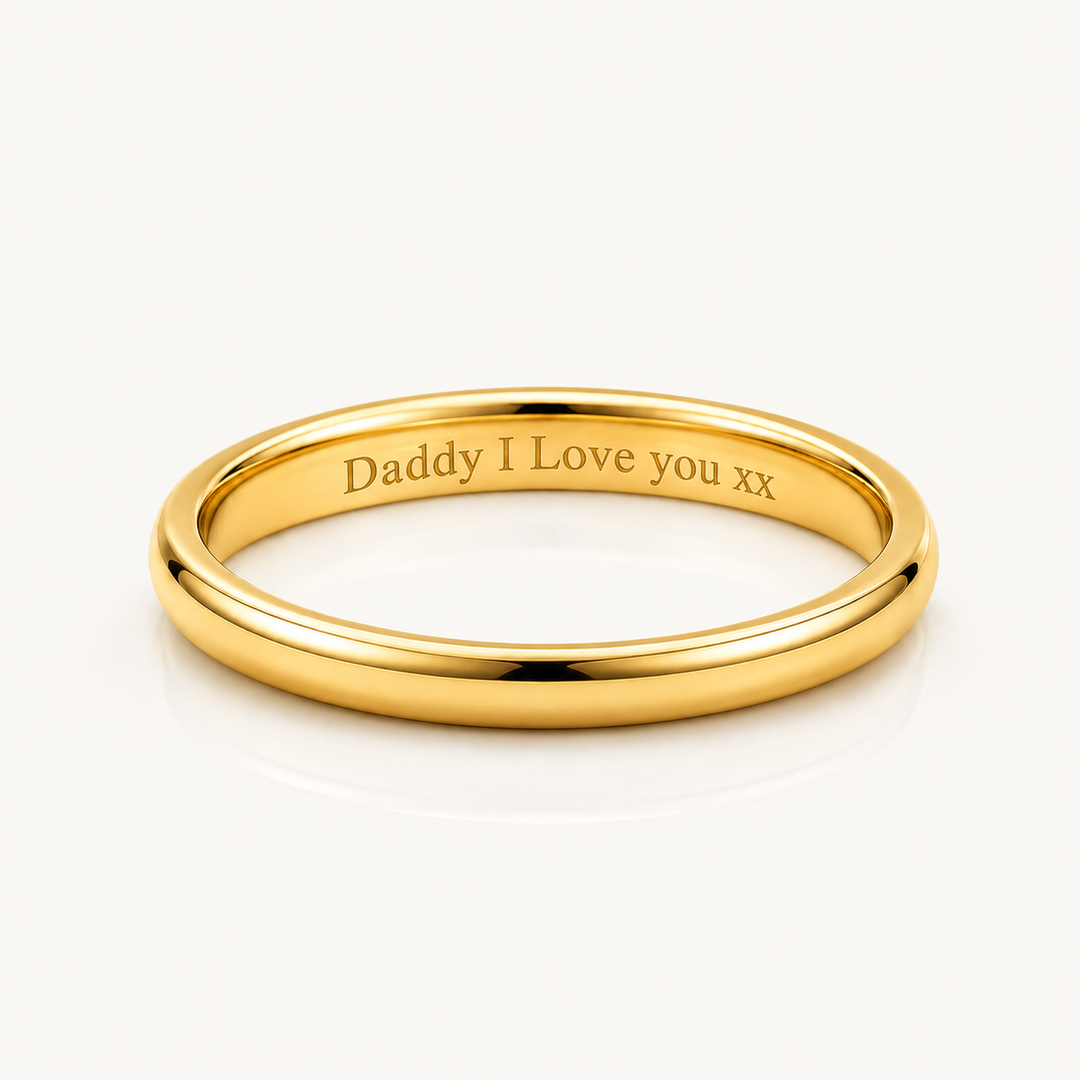 Gold Simple 2MM Band Ring