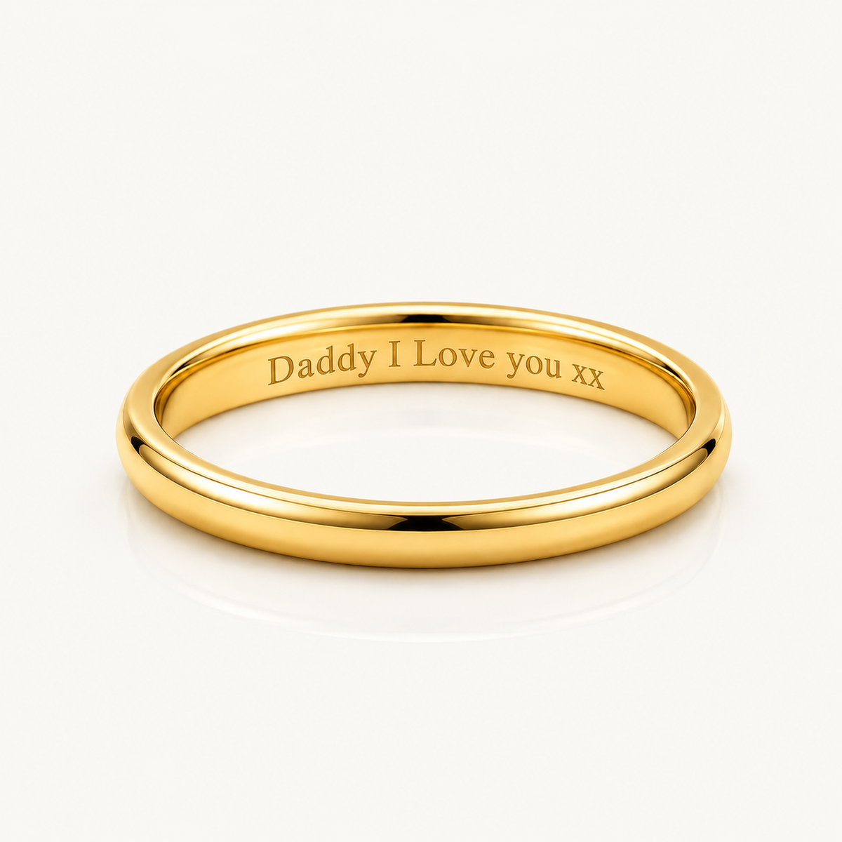 Gold Simple 2MM Band Ring