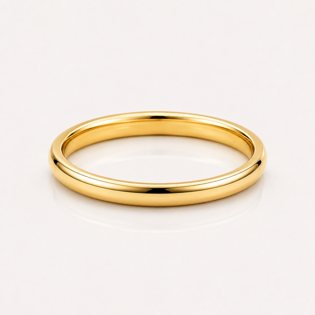 Gold Simple 2MM Band Ring